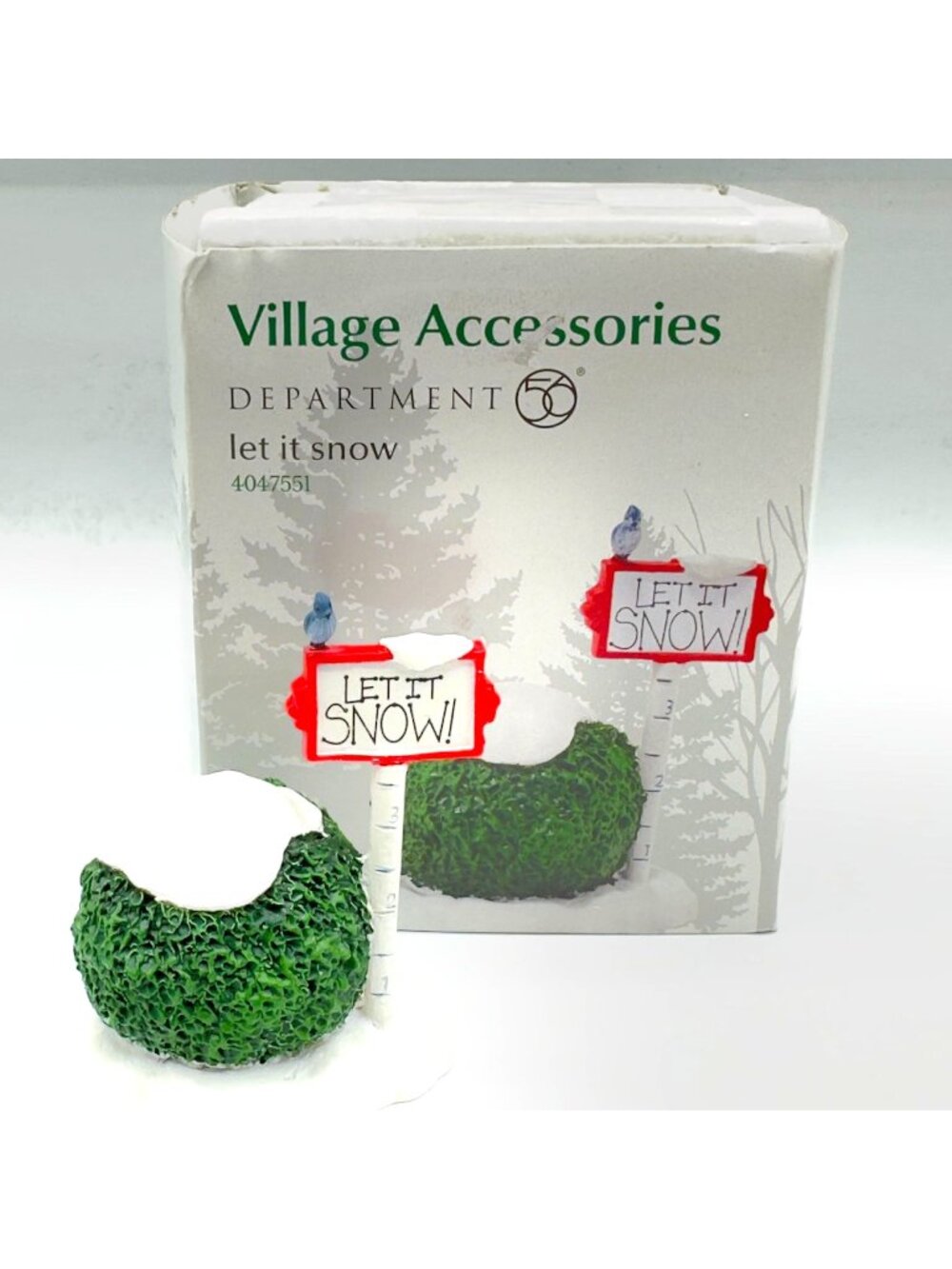 Department 56 Village Accessories Let It Snow Sign 4047551 Christmas Box